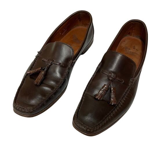 Allen Edmonds Pomona Brown Leather Tassle Loafer Men’s 9D main image 5